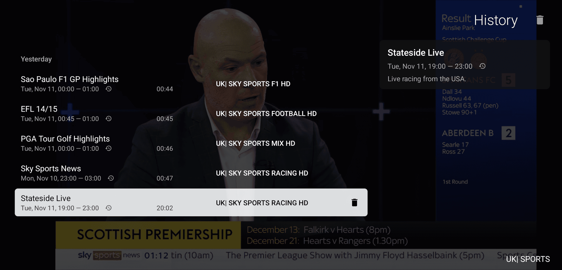Catch‑Up - iboMate.TV #1 interface