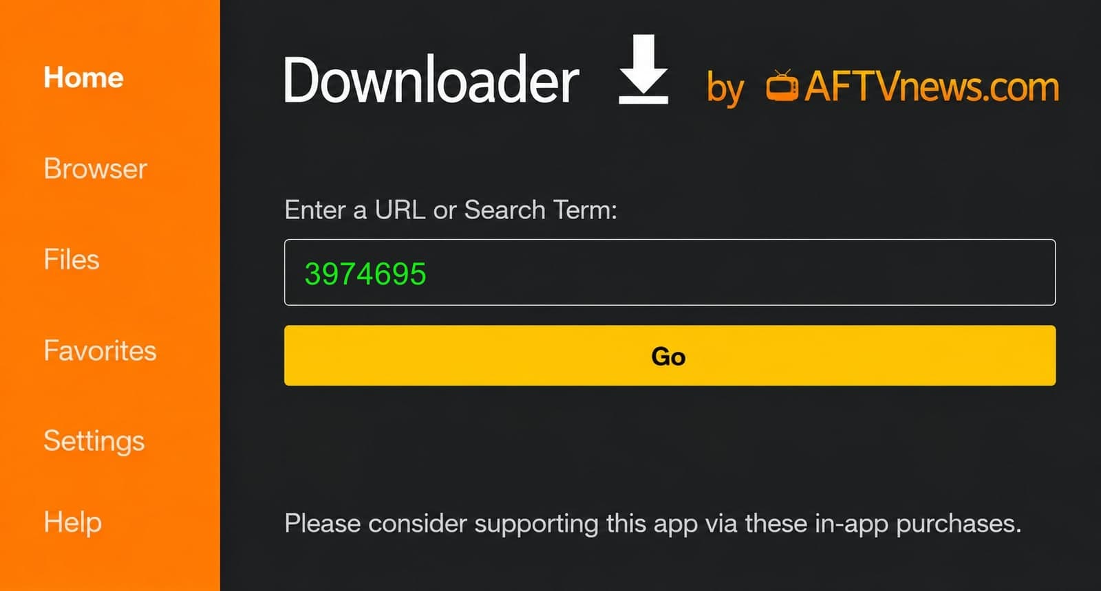 A95X F4 setup — install iboMate.TV #1 via Downloader code 3974695